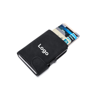 Tarjetero Ejecutivo Premium con Protección RFID y Acabado en Cuero